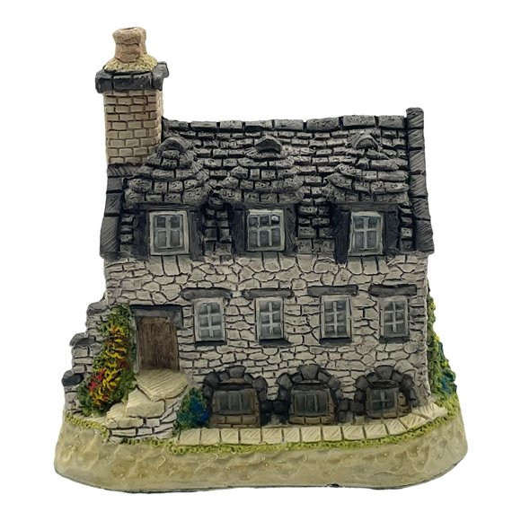 Vintage 1989 David Winter Burns Reading Room Cottage British Traditions Box COA - Picture 2 of 10